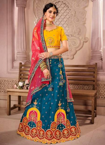 Blue Colour Prerana New Designer Ethnic Wear Exclusive Silk Lehenga Choli Collection 1203